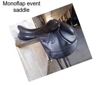 Monoflap event saddle