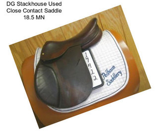 DG Stackhouse Used Close Contact Saddle 18.5\