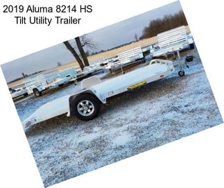 2019 Aluma 8214 HS Tilt Utility Trailer