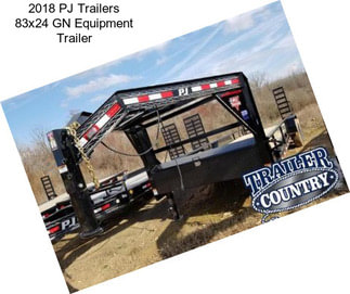 2018 PJ Trailers 83x24 GN Equipment Trailer