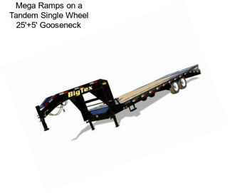 Mega Ramps on a Tandem Single Wheel 25\'+5\' Gooseneck