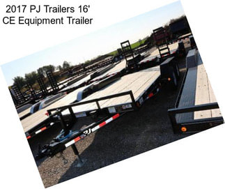 2017 PJ Trailers 16\' CE Equipment Trailer