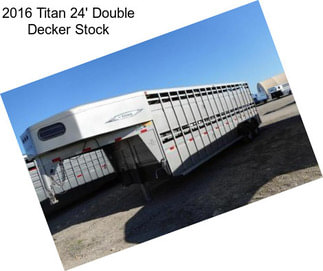 2016 Titan 24\' Double Decker Stock