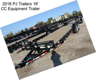 2018 PJ Trailers 16\' CC Equipment Trailer