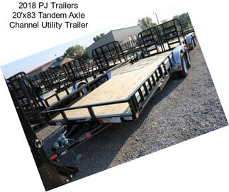 2018 PJ Trailers 20\'x83\