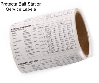 Protecta Bait Station Service Labels