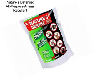Nature\'s Defense: All-Purpose Animal Repellent