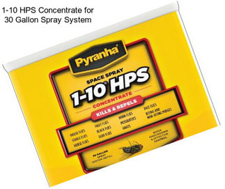 1-10 HPS Concentrate for 30 Gallon Spray System