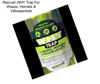 Rescue! WHY Trap For Wasps, Hornets & Yellowjackets