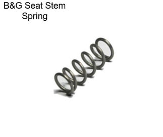 B&G Seat Stem Spring