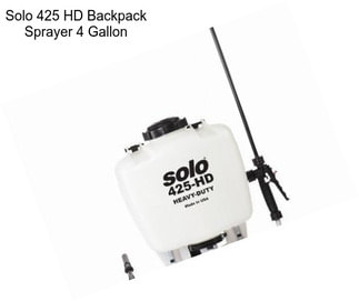 Solo 425 HD Backpack Sprayer 4 Gallon