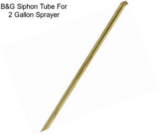 B&G Siphon Tube For 2 Gallon Sprayer