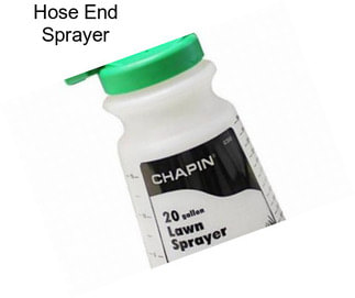 Hose End Sprayer