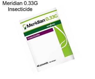 Meridian 0.33G Insecticide