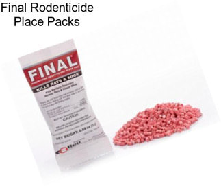 Final Rodenticide Place Packs