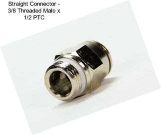 Straight Connector - 3/8\