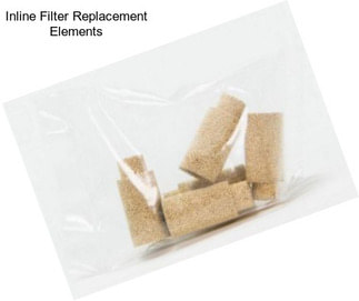 Inline Filter Replacement Elements