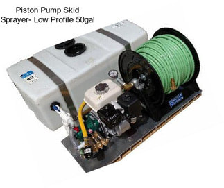 Piston Pump Skid Sprayer- Low Profile 50gal