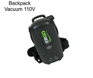 Backpack Vacuum 110V