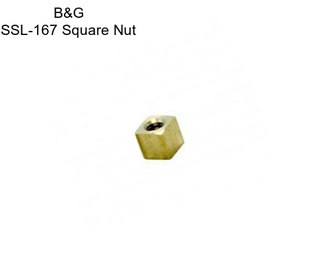 B&G SSL-167 Square Nut