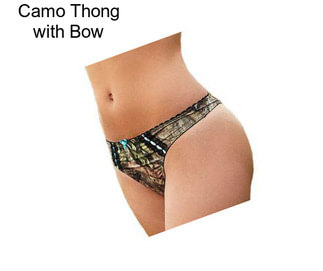 Camo Thong with Bow
