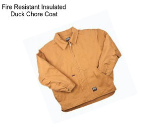 Fire Resistant Insulated Duck Chore Coat