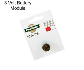 3 Volt Battery Module