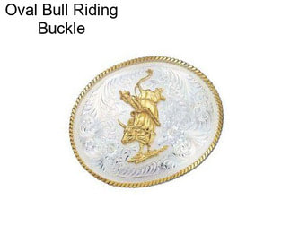 Oval Bull Riding Buckle