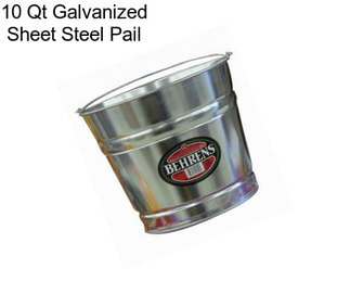 10 Qt Galvanized Sheet Steel Pail