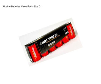 Alkaline Batteries Value Pack Size C
