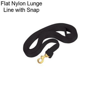 Flat Nylon Lunge Line with Snap