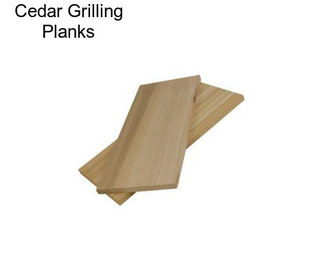 Cedar Grilling Planks