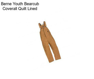 Berne Youth Bearcub Coverall Quilt Lined