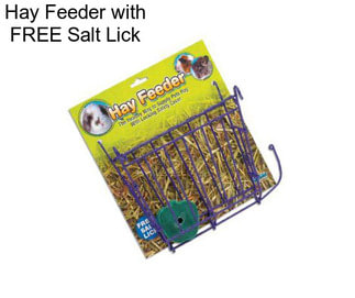 Hay Feeder with FREE Salt Lick