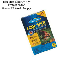 EquiSpot Spot-On Fly Protection for Horses12 Week Supply