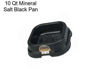 10 Qt Mineral Salt Black Pan