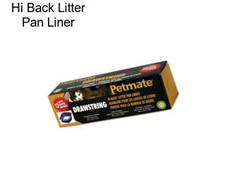 Hi Back Litter Pan Liner