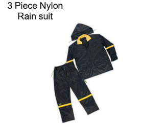 3 Piece Nylon Rain suit