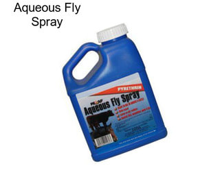 Aqueous Fly Spray