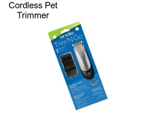 Cordless Pet Trimmer