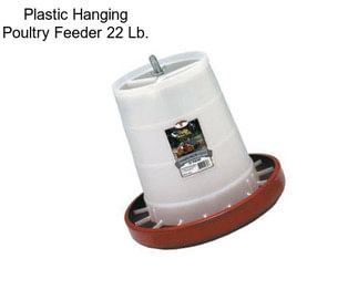 Plastic Hanging Poultry Feeder 22 Lb.