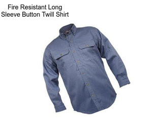 Fire Resistant Long Sleeve Button Twill Shirt