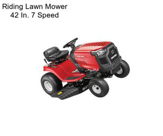 Riding Lawn Mower 42 In. 7 Speed