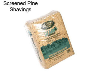 Screened Pine Shavings