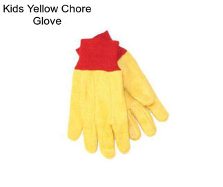 Kids Yellow Chore Glove