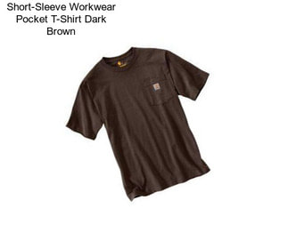 Short-Sleeve Workwear Pocket T-Shirt Dark Brown