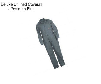 Deluxe Unlined Coverall - Postman Blue