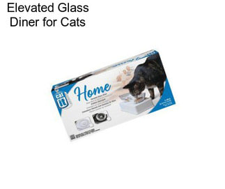 Elevated Glass Diner for Cats