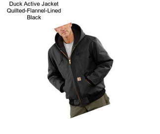 Duck Active Jacket Quilted-Flannel-Lined Black