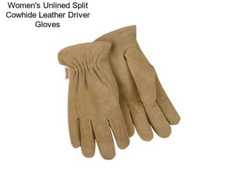 Women\'s Unlined Split Cowhide Leather Driver Gloves